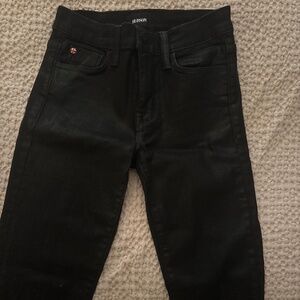Hudson Coated Black Jeans